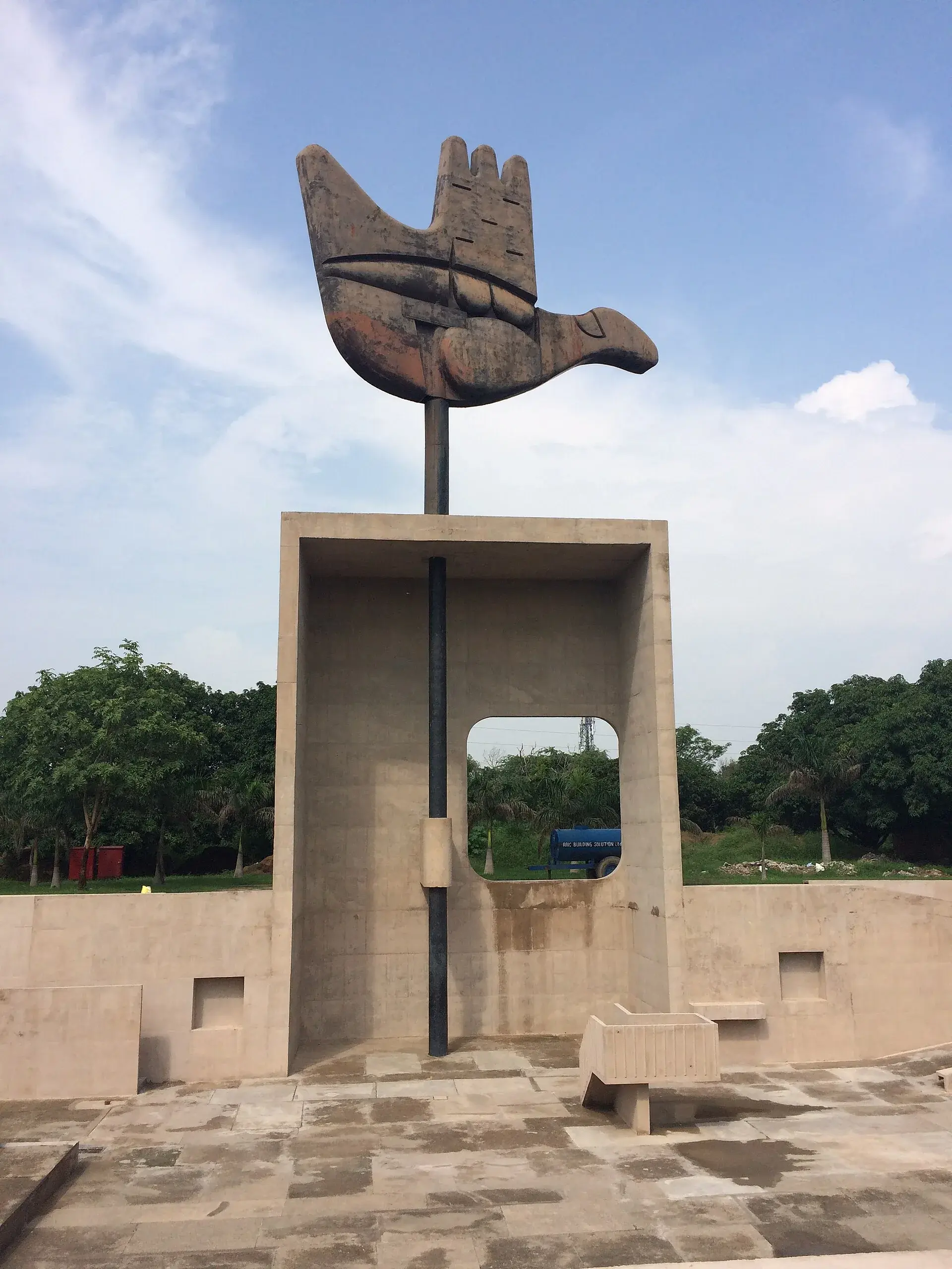 The Open Hand Monument at the Capitol Complex, Chandigarh